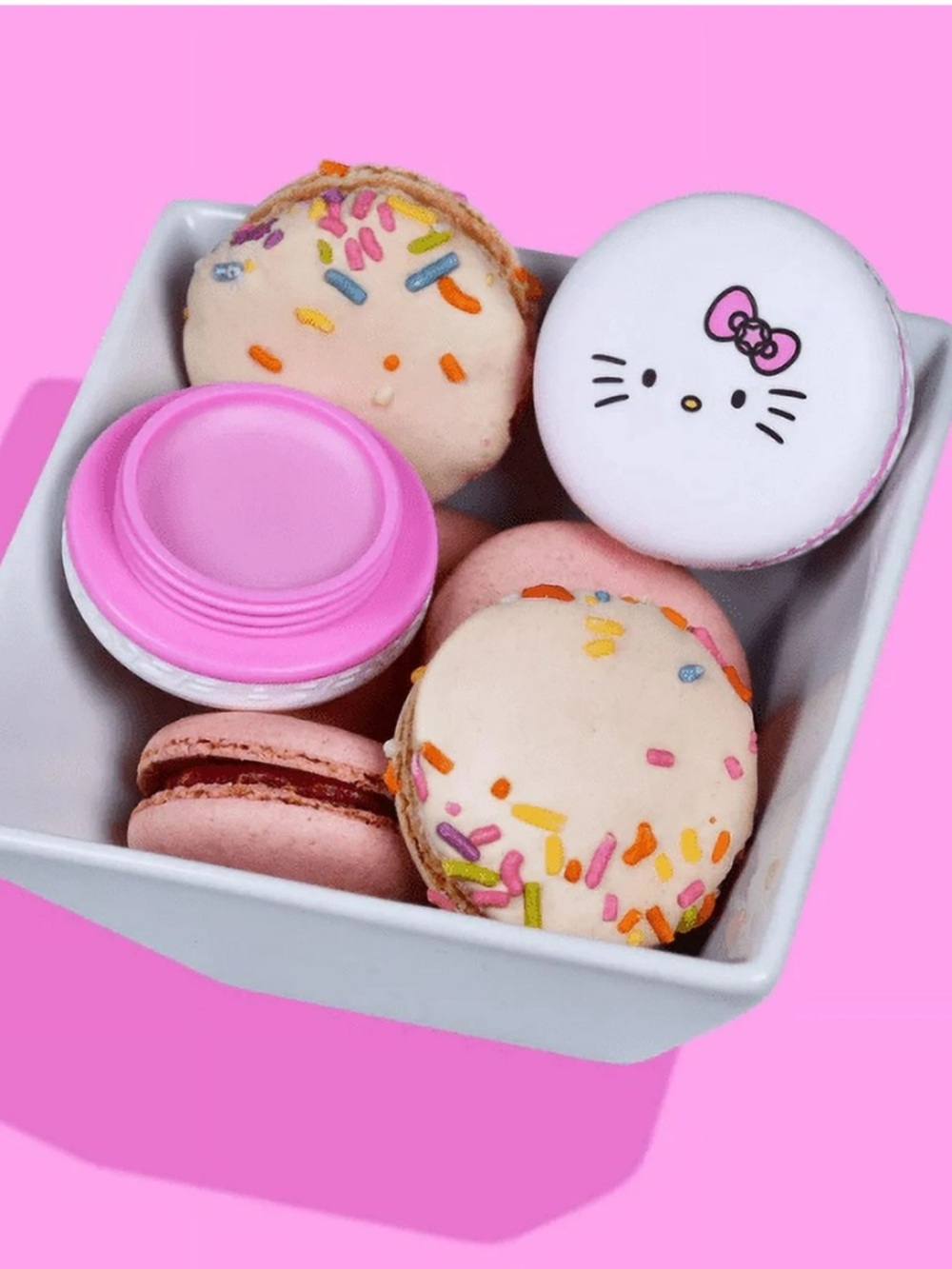 The Crème Shop x Hello Kitty Macaron Lip Balm - 0.26 oz / 7.5 g new - Picture 3 of 4